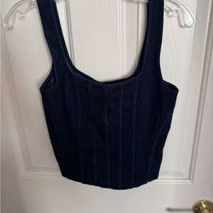 Express Dark Blue Women's Crop Top